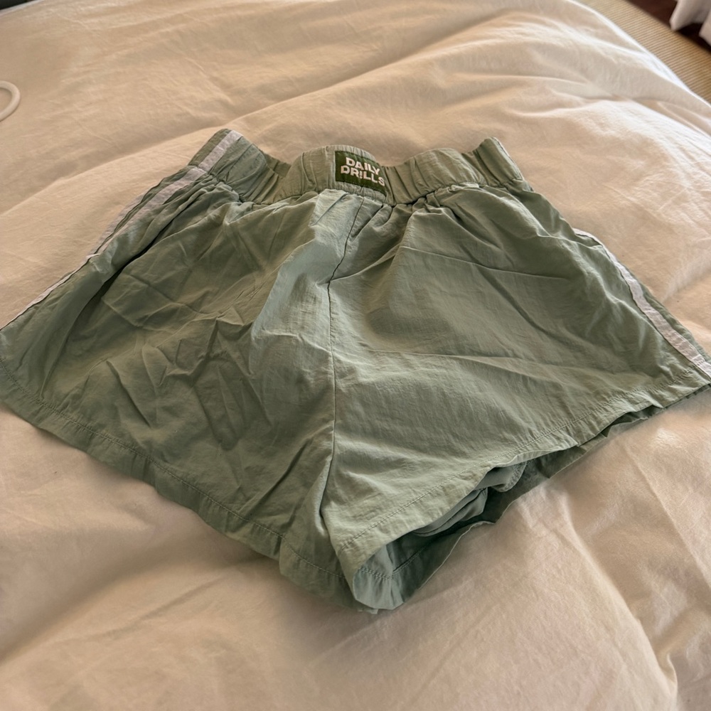 Daily Drills Sage Green Athletic Shorts